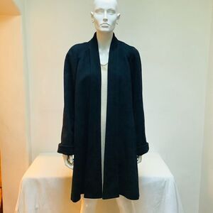 50’s VINTAGE WOOL COAT WING BACK  A-LINE Lucy swing coat Lucille ball